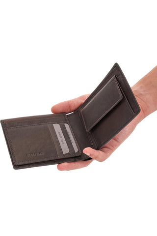 PORTAFOGLIO MARRONE SCURO BIAGIOTTI UOMO HUBERT