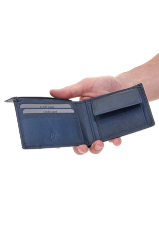 PORTAFOGLIO BLU BIAGIOTTI UOMO HUBERT