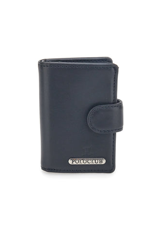 Porta Carte Nero Con Schermatura Anti-Smagnetizzazione Card 20 Polo Club