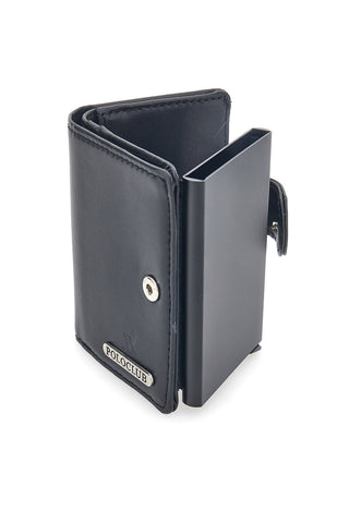 Porta Carte Nero Con Schermatura Anti-Smagnetizzazione Card 20 Polo Club