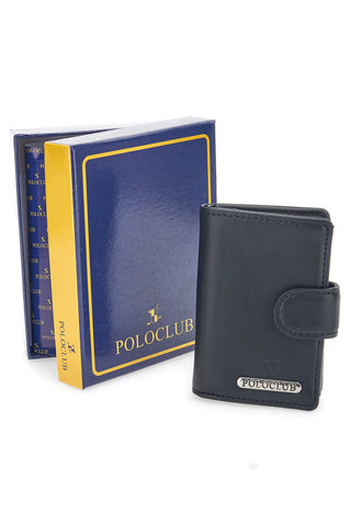 Porta Carte Nero Con Schermatura Anti-Smagnetizzazione Card 20 Polo Club