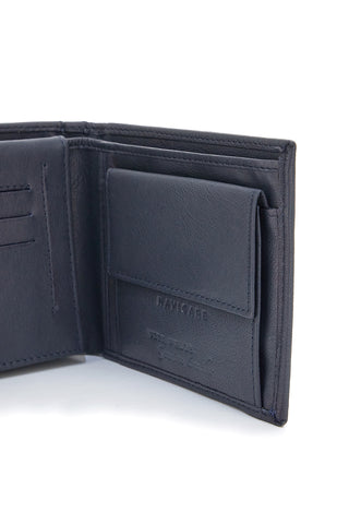 Portafoglio Slim Blu Notte In vera pelle Navigare PF836