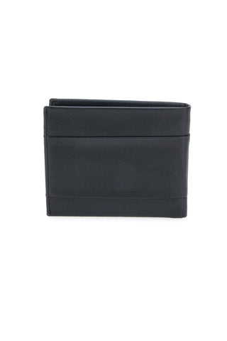 Schlanke schwarze Geldbörse aus echtem Leder Jaguar PF825-4