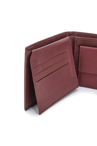 Herren-Geldbörse Wein Echtes Leder Jaguar PF827-1