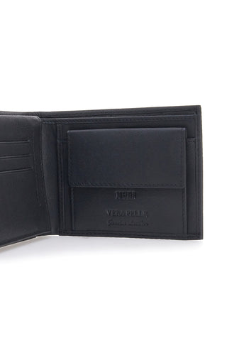 Portafoglio Nero in Vera Pelle JAGUAR PF873-1