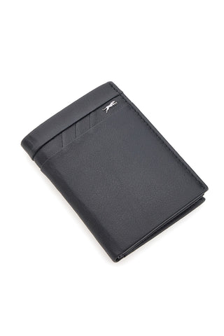 Portafoglio Nero In Vera Pelle Jaguar PF869-48/JAG
