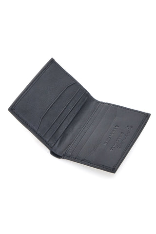 Portafoglio nero in vera pelle con porta carte Navigare PF881-94