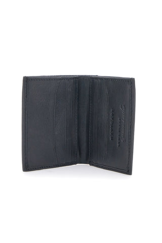 Portafoglio nero in vera pelle con porta carte Navigare PF881-94
