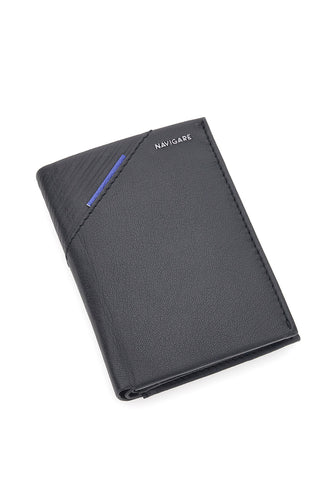 Portafoglio a Libro Nero con Porta Monete NAVIGARE PF881-48