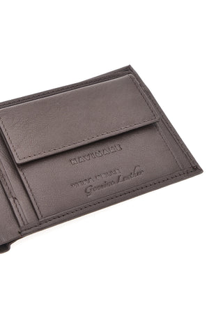 Portafoglio Marrone in Vera Pelle con Portamonete NAVIGARE PF877-1