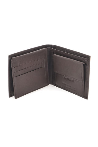 Portafoglio Marrone in Vera Pelle con Portamonete NAVIGARE PF877-1