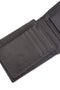 Braunes Portemonnaie mit kontrastierendem Einsatz Lancetti LL25W-767-52