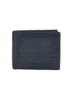 Marineblaue Leder Geldbörse mit Logo Enrico coveri EC26S-762-44