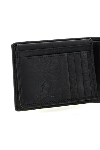 Portafoglio Nero in Vera Pelle con Protezione RFID Biagiotti uomo LB26S-767-40