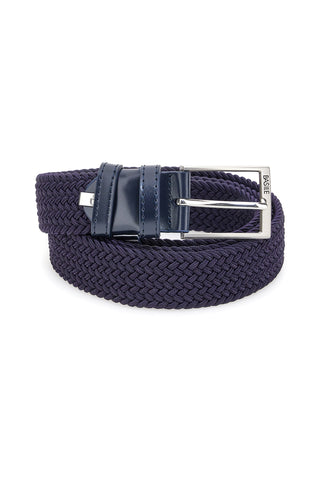 Cintura intrecciata blu elastica taglia unica Basile BA1345/ELASTICO