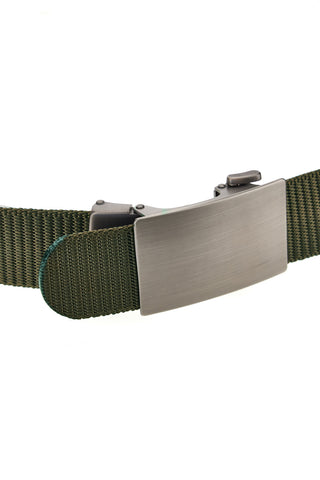 Militärischer grüner Stoffgürtel mit automatischer Schnalle Indigenous Metropolitan PITTF63-A