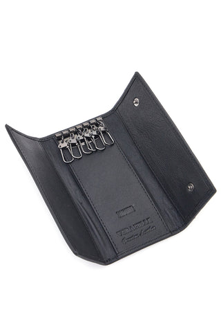 Jaguar Schlüsselanhänger, Echtleder, Schwarz, PF869-16/JAG