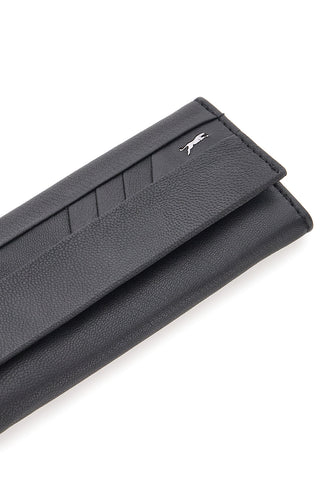 Jaguar Schlüsselanhänger, Echtleder, Schwarz, PF869-16/JAG