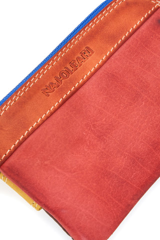 Mehrfarbiger Schlüsselanhänger mit Reißverschluss und Ring Naj-oleari 3025