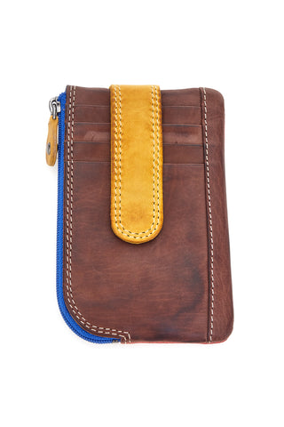 Mehrfarbiger Schlüsselanhänger mit Reißverschluss und Ring Naj-oleari 3025