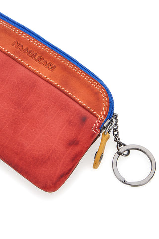 Mehrfarbiger Schlüsselanhänger mit Reißverschluss und Ring Naj-oleari 3025
