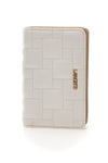 Portafoglio bianco con bottone LANCETTI QUICEY