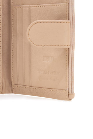 Portafoglio Beige con Clip e Cerniera Porta Monete JAGUAR TPF882