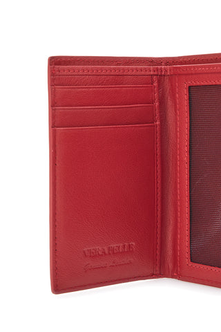 Portafoglio Rosso In Vera Pelle Jaguard PF882-112/J