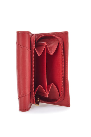 Portafoglio Rosso In Vera Pelle Jaguard PF882-112/J