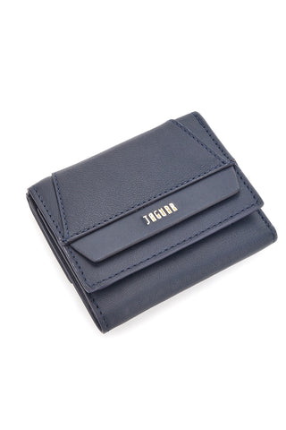Portafoglio Blu a Tre Lati con Porta Monete sul Retro JAGUAR TPF882-81