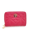 Portafoglio fucsia con impunture a cuore e doppia zip Laura Biagiotti LB25W-502-006