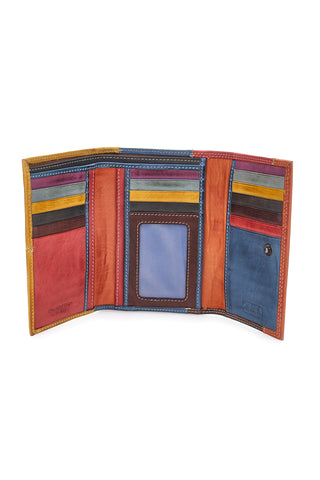 Mehrfarbige Geldbörse mit Reißverschluss und Fächern Naj-oleari 2438