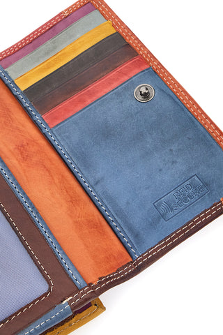Mehrfarbige Geldbörse mit Reißverschluss und Fächern Naj-oleari 2438