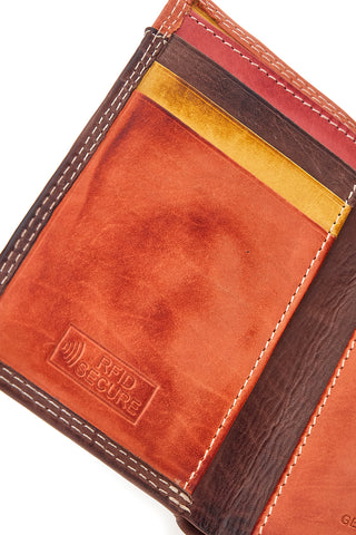 Naj-oleari 1938 mehrfarbiges Portemonnaie mit Reißverschluss und Schlüsselanhänger