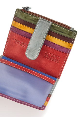 Naj-oleari 1935 mehrfarbiges Portemonnaie mit Reißverschluss