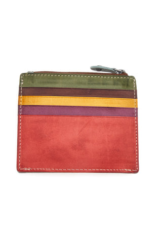 Naj-oleari 1935 mehrfarbiges Portemonnaie mit Reißverschluss