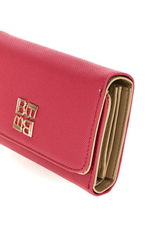 Fuxia Geldbörse mit goldenem Logo Laura biagiotti LB26S-500-68
