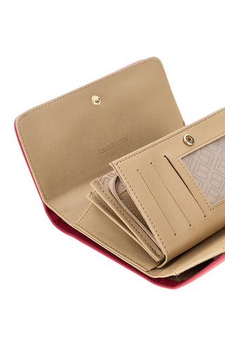 Fuxia Geldbörse mit goldenem Logo Laura biagiotti LB26S-500-68