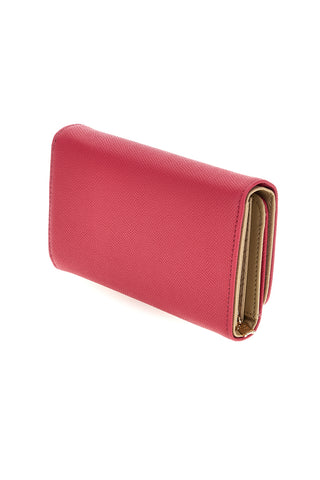 Fuxia Geldbörse mit goldenem Logo Laura biagiotti LB26S-500-68