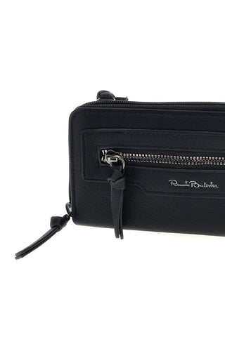 Portafoglio nero con tracolla Renato balestra 62164A/P