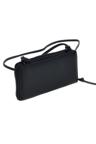 Portafoglio nero con tracolla Renato balestra 62164A/P