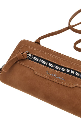 Portafoglio marrone con tracolla Renato balestra 62164A/P
