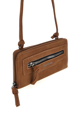 Portafoglio marrone con tracolla Renato balestra 62164A/P