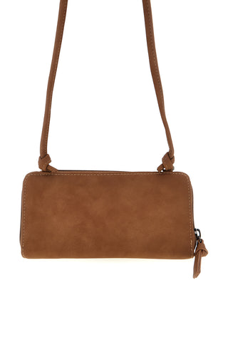 Portafoglio marrone con tracolla Renato balestra 62164A/P