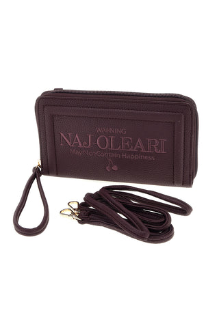 Portafoglio bordeaux con logo frontale Naj-oleari 62150/P