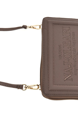 Portafoglio Tortora con Zip e Tracolla Naj-oleari 62150/P