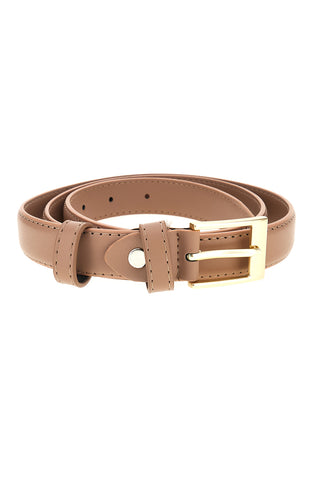 Brauner Gürtel mit Schnalle First Lady WIS 0149 C
