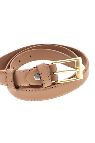 Brauner Gürtel mit Schnalle First Lady WIS 0149 C