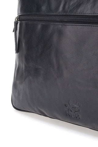 Aktentasche aus Leder NBG 333-1 Schwarz