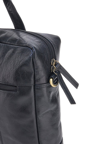 Aktentasche aus Leder NBG 333-1 Schwarz